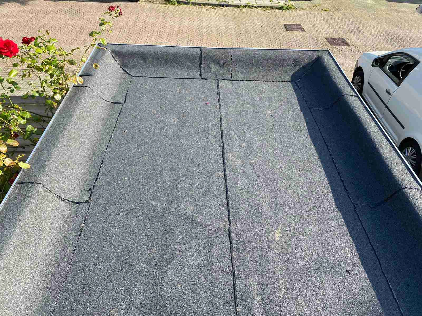 Garagedak platdak dakleer bitumen