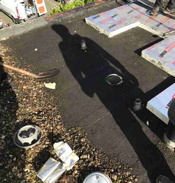 Plat dak isolatie dakdekker